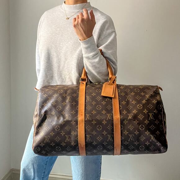 Louis Vuitton Keepall Bandoulière 50 Monogram Duffel Bag SP0993 - Picture 2 of 11